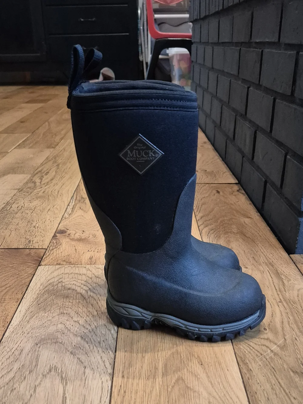 Muck Boot Company Kids' Rugged II Black Neoprene Waterproof Insulated Boots